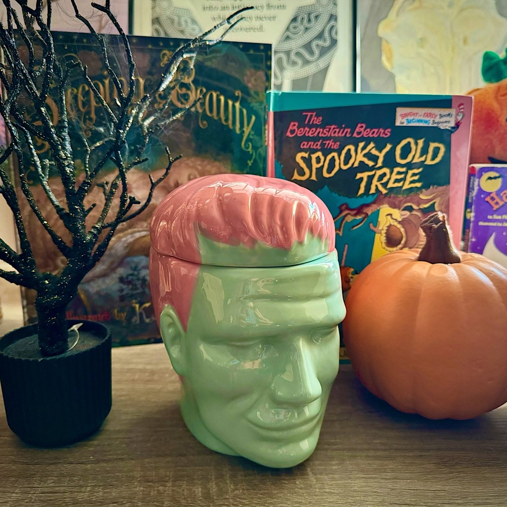 Frankenstein Ceramic Cookie Candy Jar Halloween Target Bullseye Playground 2024